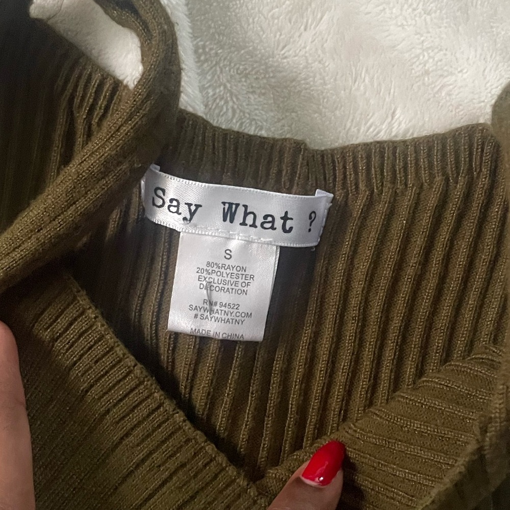 Vintage Square Neck Knit Top - Picture 2 of 2